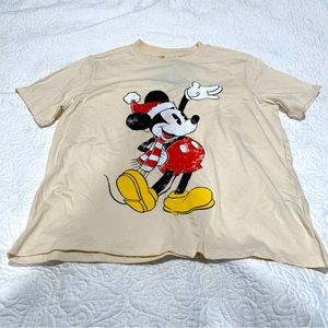 H&M Mickey Mouse Christmas T shirt